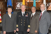 Dr. Yvette Roubideaux, Eugene Dannels, Don Davis, and	Rick Olson